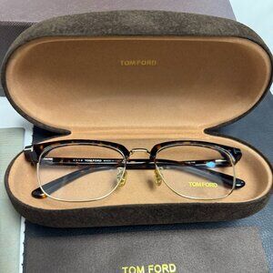 Tom Ford Tortoise Browline Glasses - Viral Preppy Aesthetic